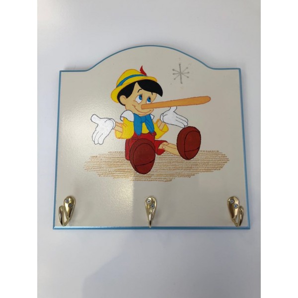 Arched Coat Hook With Hand Painted Artwork